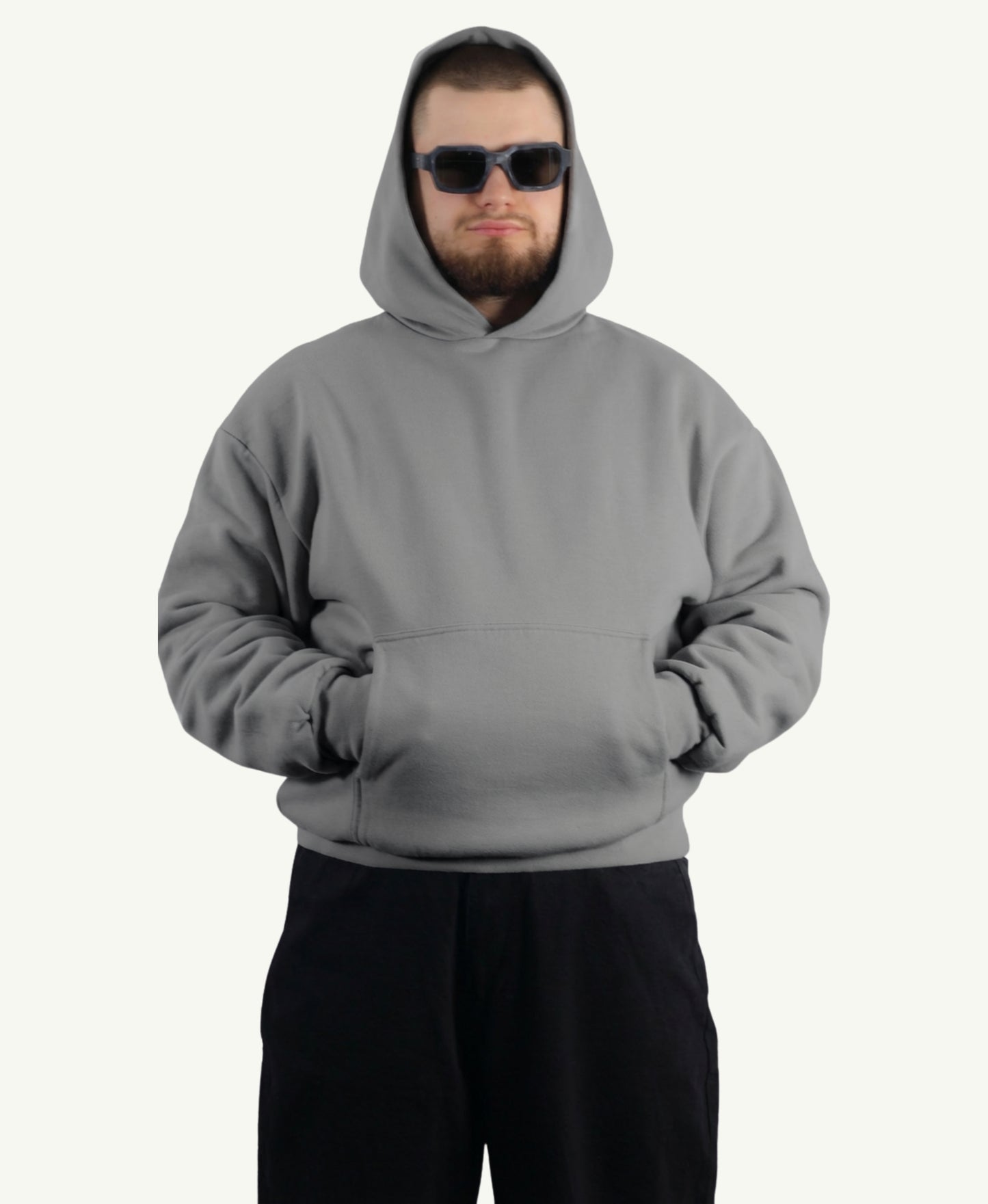 1000 GSM DOUBLE LAYER HOODIE GARGOYLE