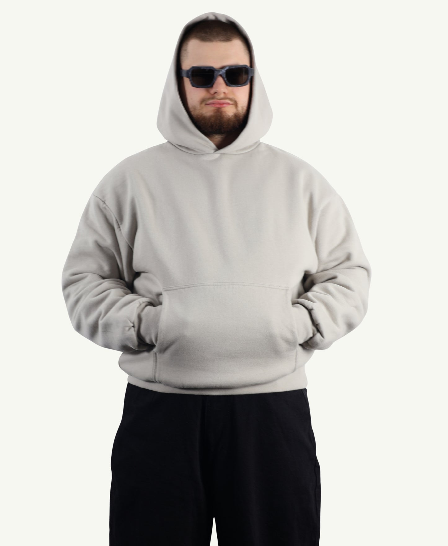 1000 GSM DOUBLE LAYER HOODIE DOVE