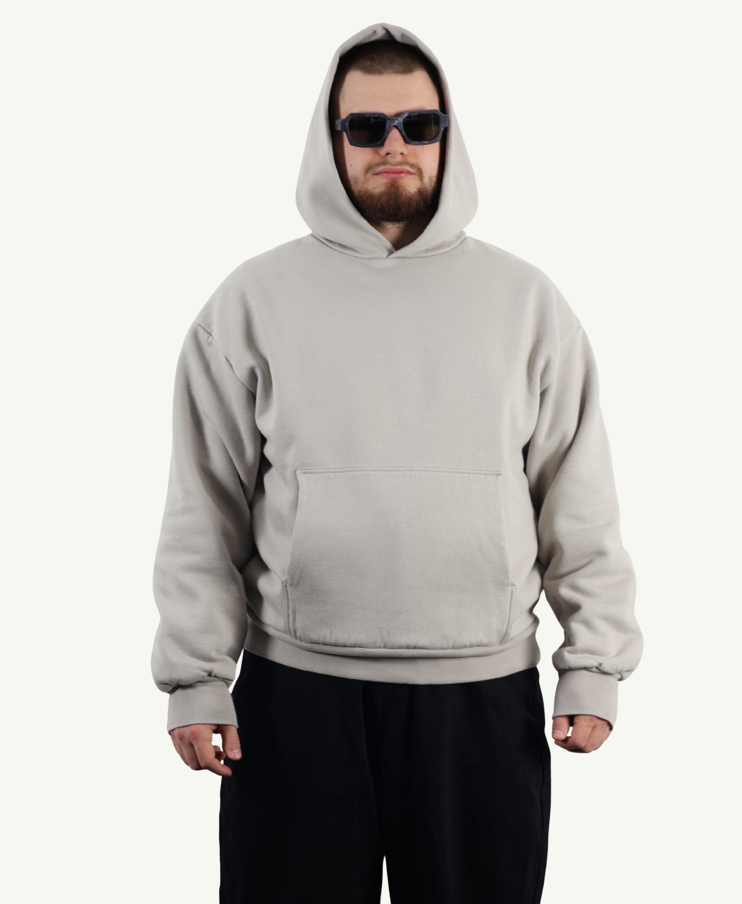 1000 GSM DOUBLE LAYER HOODIE DOVE
