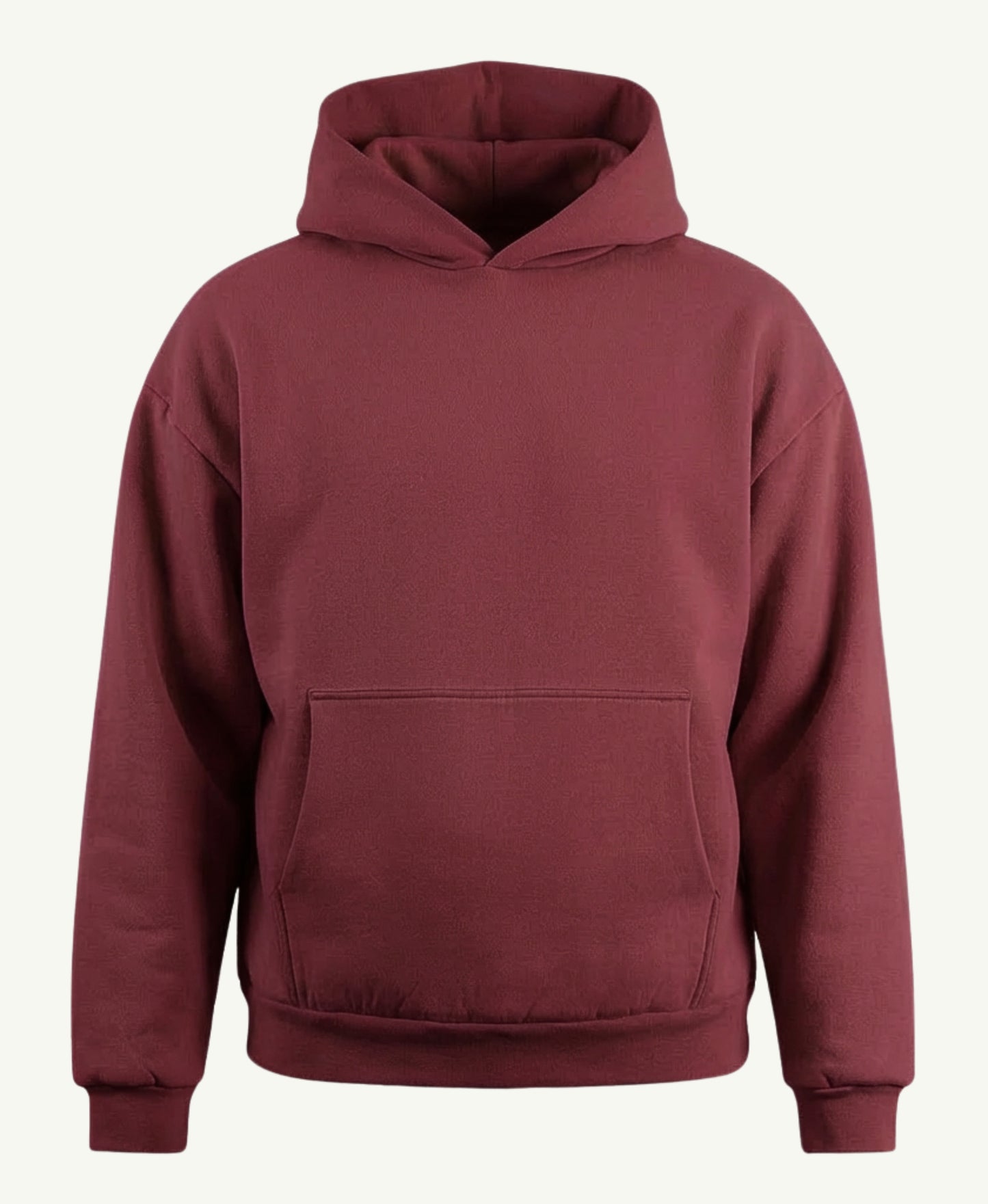 1000 GSM DOUBLE LAYER HOODIE RUBY WINE